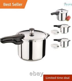 Autocuiseur en acier inoxydable de 6 quarts, cuisson rapide, outil de cuisine durable