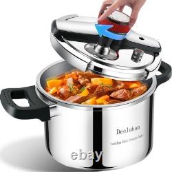 Autocuiseur en acier inoxydable de 8 quarts, grande capacité pour cuisinière