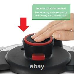 Autocuiseur en acier inoxydable de 8 quarts, sûr, nettoyage facile, compatible induction
