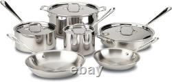 Batterie de cuisine 10 pièces All-Clad en acier inoxydable D3