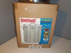 Bayou Classic 1044 Marmite Bayou en acier inoxydable de 44 quarts avec couvercle ventilé