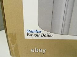 Bayou Classic 1044 Marmite Bayou en acier inoxydable de 44 quarts avec couvercle ventilé