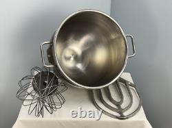 Bol en acier inoxydable de 30 quarts Hobart, ensemble complet OEM de fouet et de paddle