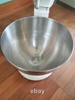 Bol en acier inoxydable vintage KitchenAid Hobart de 4 quarts pour mélangeurs 4C, RARE
