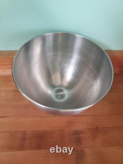 Bol en acier inoxydable vintage KitchenAid Hobart de 4 quarts pour mélangeurs 4C, RARE