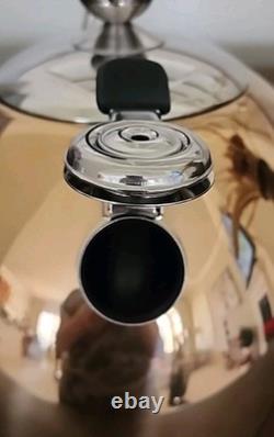 Bouilloire siffle en acier inoxydable 3 couches Viking 2,6 quart cuivre NEUVE