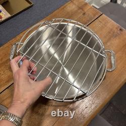 Braiser Français All Clad 6 Quart avec Couvercle Dôme et Support en Acier Inoxydable Neuf Difficile à Trouver