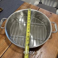 Braiser Français All Clad 6 Quart avec Couvercle Dôme et Support en Acier Inoxydable Neuf Difficile à Trouver