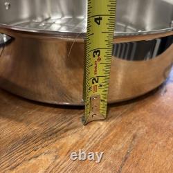 Braiser Français All Clad 6 Quart avec Couvercle Dôme et Support en Acier Inoxydable Neuf Difficile à Trouver