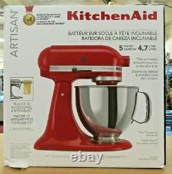Brand New Kitchenaid Artisan Series 5 Quart Tilt-head Stand Mixer Empire Red