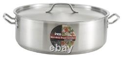 Brazier en acier inoxydable Winco de 10 litres avec couvercle