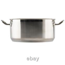 Brazier en acier inoxydable Winco de 10 litres avec couvercle