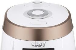 CUCKOO 8 en 1 Multi-pression cuiseur en acier inoxydable doré et blanc de 5 quarts