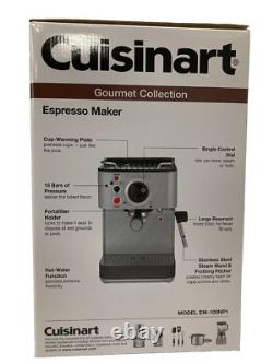 Cafetière à expresso manuelle Cuisinart, 1,66 litre, EM-100NP1 en acier inoxydable