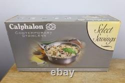 Calphalon Contemporary en acier inoxydable Stir It Up casserole de chef 2 quarts + couvercle