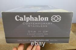 Calphalon Contemporary en acier inoxydable Stir It Up casserole de chef 2 quarts + couvercle