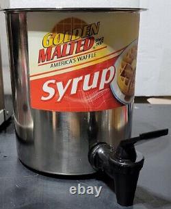 Carbon's Golden Malted Syrup 3.5 Quart Bain, Acier Inoxydable Avec Couvercle