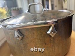 Casserole All Clad Copper C2 de 8 quart avec couvercle et doublure en acier