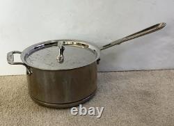 Casserole All-Clad Copper Core en acier inoxydable de 3,8 L avec couvercle en métal