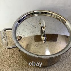 Casserole All-Clad Copper Core en acier inoxydable de 3,8 L avec couvercle en métal