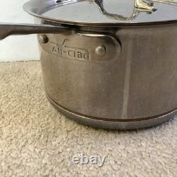Casserole All-Clad Copper Core en acier inoxydable de 3,8 L avec couvercle en métal