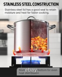 Casserole Cooks Standard en acier inoxydable 18/10 de 24 quarts, cuisson profonde classique Casserole Cooks Standard en acier inoxydable 18/10 de 24 quarts, cuisson profonde classique