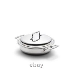 Casserole Gourmet 2,3 Litres en Acier Inoxydable 360 Cookware avec Couvercle