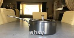 Casserole Hestan NanoBond en acier inoxydable multi-couche, finition titane brillante, 3 quarts