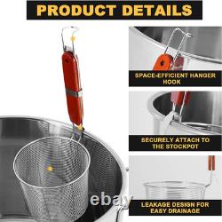 Casserole à pâtes commerciale, 19,5 pintes, cuiseur à pâtes en acier inoxydable avec passoire insert