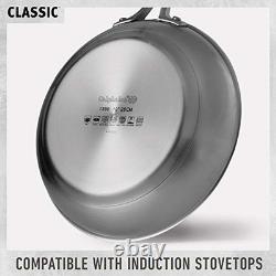 Casserole classique en acier inoxydable, 3,5 litres, aluminium à impact 3,5 QT