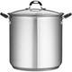 Casserole Couverte En Acier Inoxydable De 22 Quart Tramontina