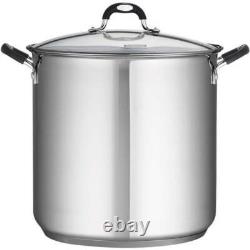 Casserole couverte en acier inoxydable de 22 quart Tramontina