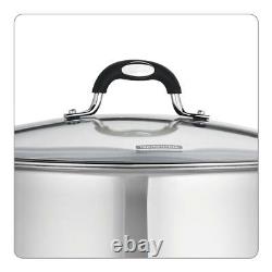 Casserole couverte en acier inoxydable de 22 quart Tramontina