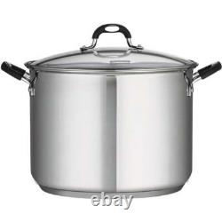 Casserole couverte en acier inoxydable de 22 quart Tramontina