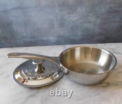 Casserole en Acier Inoxydable Tri-Ply Le Creuset avec Couvercle, 2 Quart Neuf