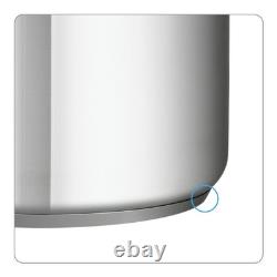 Casserole en acier inoxydable 22-quarts avec couvercle, durable et ergonomique pour la cuisine, États-Unis