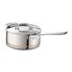 Casserole En Acier Inoxydable 5 Couches Avec Noyau En Cuivre 3 Quarts Argent/métallique