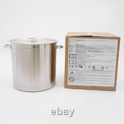 Casserole en acier inoxydable 78 quart, grande cuisine, soupe, cuisson, cuisson à la vapeur, friteuse