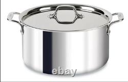Casserole en acier inoxydable All-Clad D3 3 couches sans couvercle 8 quarts toute neuve