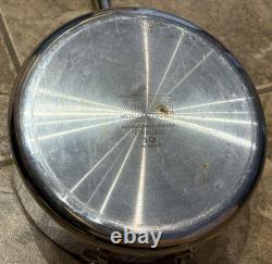 Casserole en acier inoxydable All-Clad D3 avec double poignée de 3 quarts avec couvercle