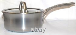 Casserole en acier inoxydable CALPHALON Signature Series de 2,5 quart NEUVE sans boîte 1