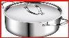 Casserole En Acier Inoxydable Cooks Standard Quart Classic Avec Couvercle 12 Qt Argent