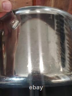 Casserole en acier inoxydable D3 de 8 quarts All Clad avec couvercle en verre All Clad