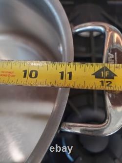 Casserole en acier inoxydable D3 de 8 quarts All Clad avec couvercle en verre All Clad