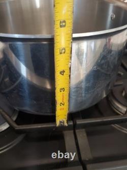 Casserole en acier inoxydable D3 de 8 quarts All Clad avec couvercle en verre All Clad