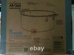 Casserole en acier inoxydable D5 de 6 quarts avec couvercle NEUVE dans sa boîte
