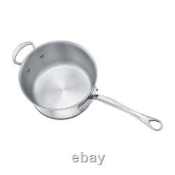 Casserole en acier inoxydable Mauviel M'Cook de 4,8 litres, 9,4 pouces