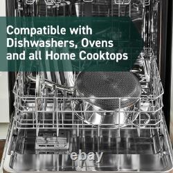 Casserole en acier inoxydable antiadhésive de 3 quart polyvalente, compatible lave-vaisselle et four