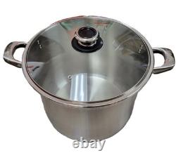 Casserole en acier inoxydable avec couvercle par Ace Cook (20 ou 30 Qt)