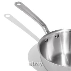 Casserole en acier inoxydable de 2 quarts, poêle à sauce 5 plis, 2 quarts.